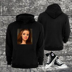 Disgusted Barbie Graphic Hoodie